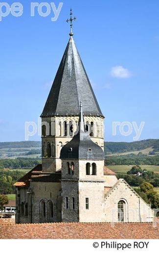 ANCIENNE ABBAYE BENEDICTINE DE CLUNY, ET PAYSAGE DU MACONNAIS,  BOURGOGNE. (71F00112.jpg)