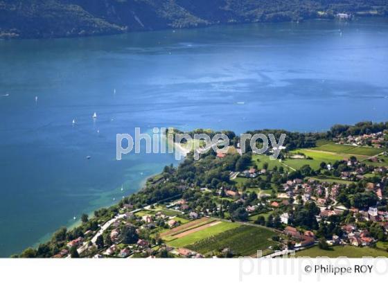 VUE AERIENNE DU LAC DU BOURGET, SAVOIE, FRANCE (73F03617.jpg)