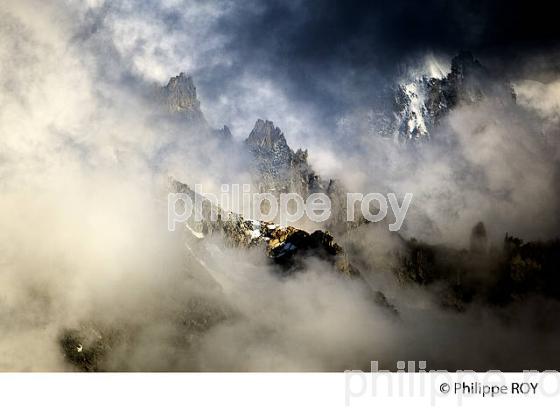 GRANDES JORASSES, MER DE GLACE,  MONT-BLANC, HAUTE-SAVOIE, FRANCE (74F03321.jpg)