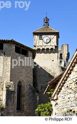 VILLAGE FORTIFIE DE PENNE, VALLEE DE L' AVEYRON, TARN. (81F02522.jpg)