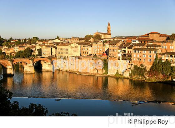 LE TARN ET LE QUARTIER DE LA MADELEINE,  ALBI, TARN. (81F03123.jpg)