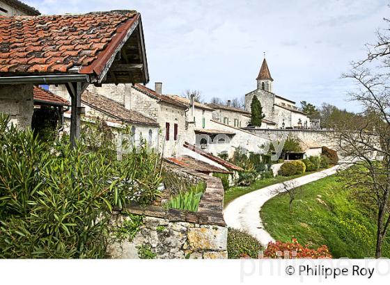 VILLAGE FORTIFIE DE MONTJOI, BASTIDE DE GASCOGNE, TARN ET GARONNE. (82F02303.jpg)