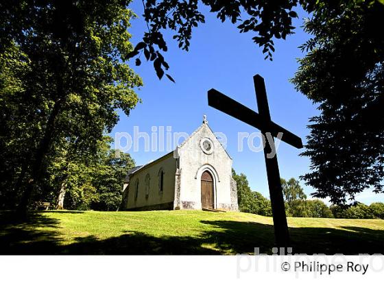 CHAPELLE, NOTRE DAME DE VAULRY, MONTS DE BLOND, HAUTE-VIENNE, HAUT-LIMOUSIN. (87F01119.jpg)