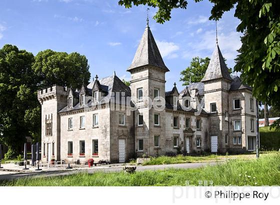 CHATEAU DE VASSIVIERE, LAC DE VASSIVIERE, LIMOUSIN. (87F02224.jpg)
