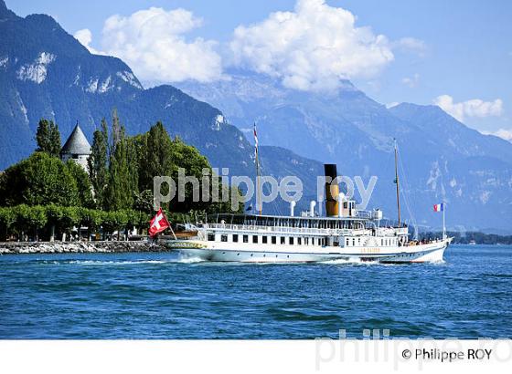 BATEAU BELLE EPOQUE, TOUR DE PEILZ, VEVEY, LAC LEMAN, SUISSE (CH001916.jpg)