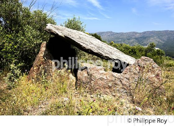 DOLMEN , PORT DE LA SELVA, COSTA BRAVA,GERONE, CATALOGNE. (ES002224.jpg)