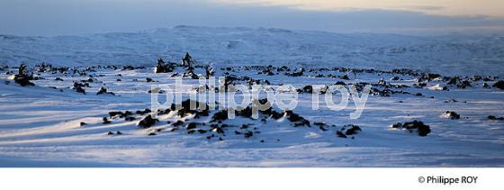 PAYSAGE D' HIVER, MASSIF  DU LANDMANNALAUGAR, SUDURLAND, ISLANDE (IS001002.jpg)